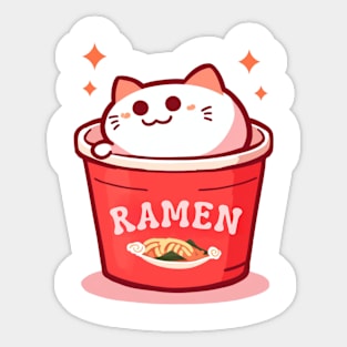 Ramen Cat Sticker